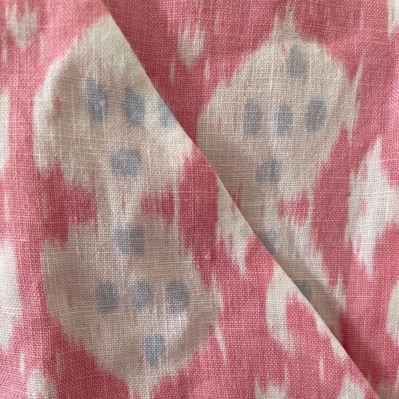 GAP 100% Linen Pink Patterned Dress with Pockets - Picture 12 of 13
